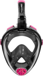 Повнолицьова маска Aqua Speed SPECTRA 2.0 9912 чорний, рожевий Уні S/M - Зображення 2