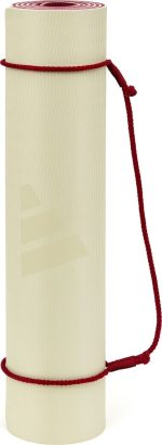 Килимок для йоги Adidas Double Sided Yoga Mat бежевий, темно-рожевий 176 х 61 х 0,6 см (ADYG-10400WP-NL) - Зображення 7