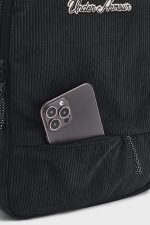 Рюкзак Under Armour Loudon Corduroy SM BP 10L чорний для жінок 25x35,5x10 см - Зображення 3