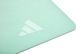 Килимок для йоги Adidas Double Sided Yoga Mat ментоловий, сірий 176 х 61 х 0,6 см (ADYG-10400BLM-NL) - Зображення 4