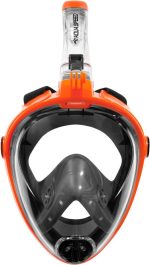 Повнолицьова маска Aqua Speed SPECTRA 2.0 9915 чорна, помаранчева Уні S/M - Зображення 2