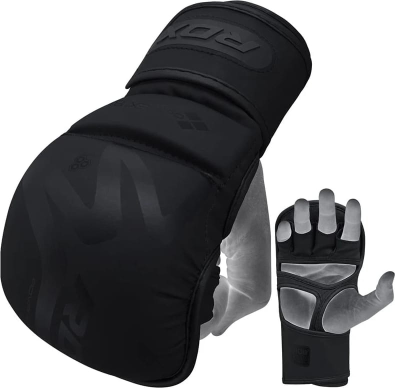 49061544673261_352f0bcde4 Тренувальні рукавиці RDX GRAPPLING GLOVES SHOOTER T-15 чорний M (GSR-T15MB) - Зображення 1