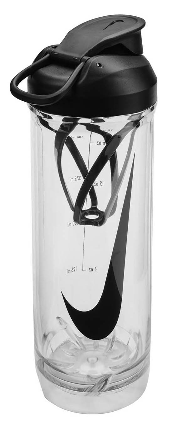 49241348164039_132c30484a Пляшка Nike TR RECHARGE SHAKER BOTTLE 2.0 24 OZ чорний, білий Уні 709 мл - Зображення 1