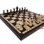 Шахи MADON Королівські середні чорний, бежевий Уні 35х35см арт 112