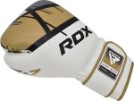 Боксерські рукавиці RDX BOXING GLOVES BGR-F7 білий, золотий 8 унцій (BGR-F7GL) - Зображення 3