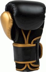 Боксерські рукавиці EVERLAST POWERLOCK 2R TRAINING GLOVE чорний, золотий Уні 16 унцій (P00002665) - Зображення 3