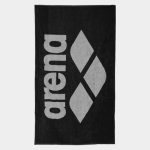 Рушник Arena POOL SOFT TOWEL чорний-сірий Уні 90×150 см