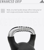 Гиря Adidas Kettlebell чорна 4 кг - Зображення 5