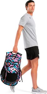 Рюкзак Arena ALL SET BACKPACK AO 45L рожевий, блакитний, чорний 55 х 38 х 28 см (010235-101) - Зображення 3