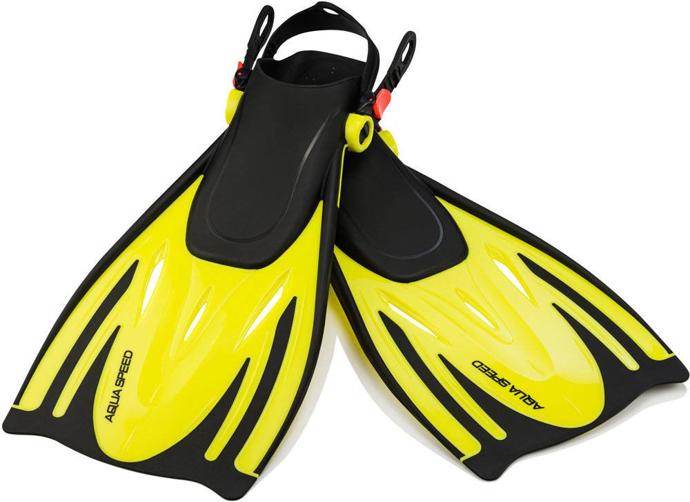 63556889138492_32d6fb5f9f Ласти Aqua Speed WOMBAT 529-18-2 чорні, жовті для дітей - Зображення 1