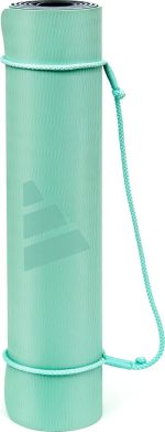 Килимок для йоги Adidas Double Sided Yoga Mat ментоловий, сірий 176 х 61 х 0,6 см (ADYG-10400BLM-NL) - Зображення 7