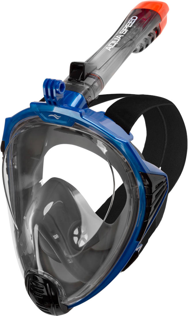 64653202314039_e653dc7880 Повнолицьова маска Aqua Speed DRIFT 9930 чорний, синій Уні S/M - Зображення 1