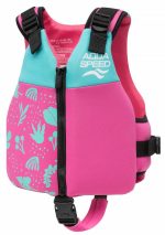 Жилет для плавання Aqua Speed Safe Splash 61125 бірюзовий, рожевий для дітей 19-30 кг