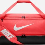 Сумка Nike NK BRSLA M DUFF – 9.5 60L червона, чорна Уні 64 х 30 х 30 см (DH7710-814)