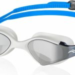 Окуляри для плавання Aqua Speed BLADE MIRROR 6139 білий, блакитний Уні OSFM