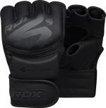 Тренувальні рукавиці RDX GRAPPLING GLOVES F15 чорний L (GGR-F15MB)