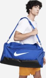 Спортивна сумка Nike NK BRSLA M DUFF – 9.5 60L синя, чорна Уні 64 х 30 х 30 см (DH7710-481) - Зображення 5
