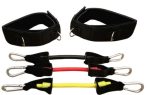 Універсальний латеральний еспандер Meta Stepper Ankle Resistance tube чорний, жовтий, червоний - Зображення 2