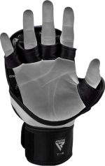 Тренувальні рукавиці RDX GRAPPLING GLOVES REX T6 PLUS чорний, червоний, білий M (GGR-T6R) - Зображення 2
