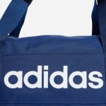 Спортивна сумка Adidas LINEAR DUFF XS 12,5L темно-синя, універсальна 15х37х20 см - Зображення 3
