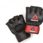 Рукавички для тренінгу Reebok MMA Gloves Leather чорний, червоний S (RSCB-10310RDBK)