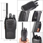 Портативні рації PMR 446 МГц (2 шт.) з USB-зарядкою, 16 каналів, дальність до 8 км, ліхтарик – ідеальні для туризму, будівництва та відпочинку - Зображення 3