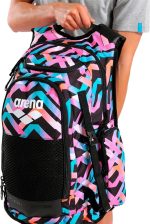 Рюкзак Arena ALL SET BACKPACK AO 45L рожевий, блакитний, чорний 55 х 38 х 28 см (010235-101) - Зображення 10