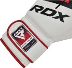 Боксерські рукавиці RDX BOXING GLOVES BGR-F7, білий, червоний, 16 унцій (BGR-F7R) - Зображення 3