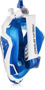Повнолицьова маска Aqua Speed DRIFT 7086, біла, синя, Уні S/M - Зображення 4
