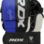 Тренувальні рукавиці RDX GRAPPLING GLOVES REX T6 PLUS чорний, синій, білий L (GGR-T6U)