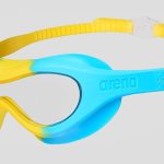 Окуляри-маска для плавання Arena SPIDER KIDS MASK блакитний, жовтий Діт OSFM