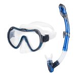Набір маска і трубка Aqua Speed JAVA + ELBA 8205 синій Уні OSFM