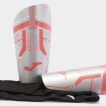 Щитки Joma J-PRO сріблястий, кораловий Чол M (зріст 135-155 см)