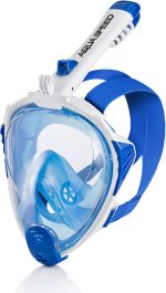 Повнолицьова маска Aqua Speed DRIFT 7086, біла, синя, Уні S/M