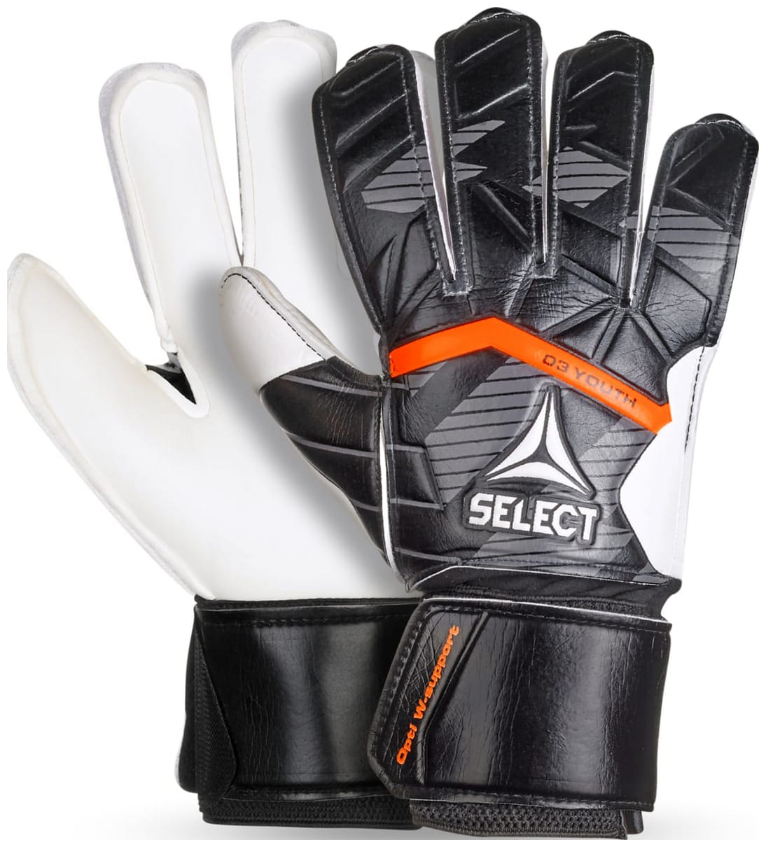 89826320892667_bbe64877ab Воротарські рукавички Select GOALKEEPER GLOVES 03 YOUTH v25 чорний, білий Діт 4 (15,5 см) - Зображення 1