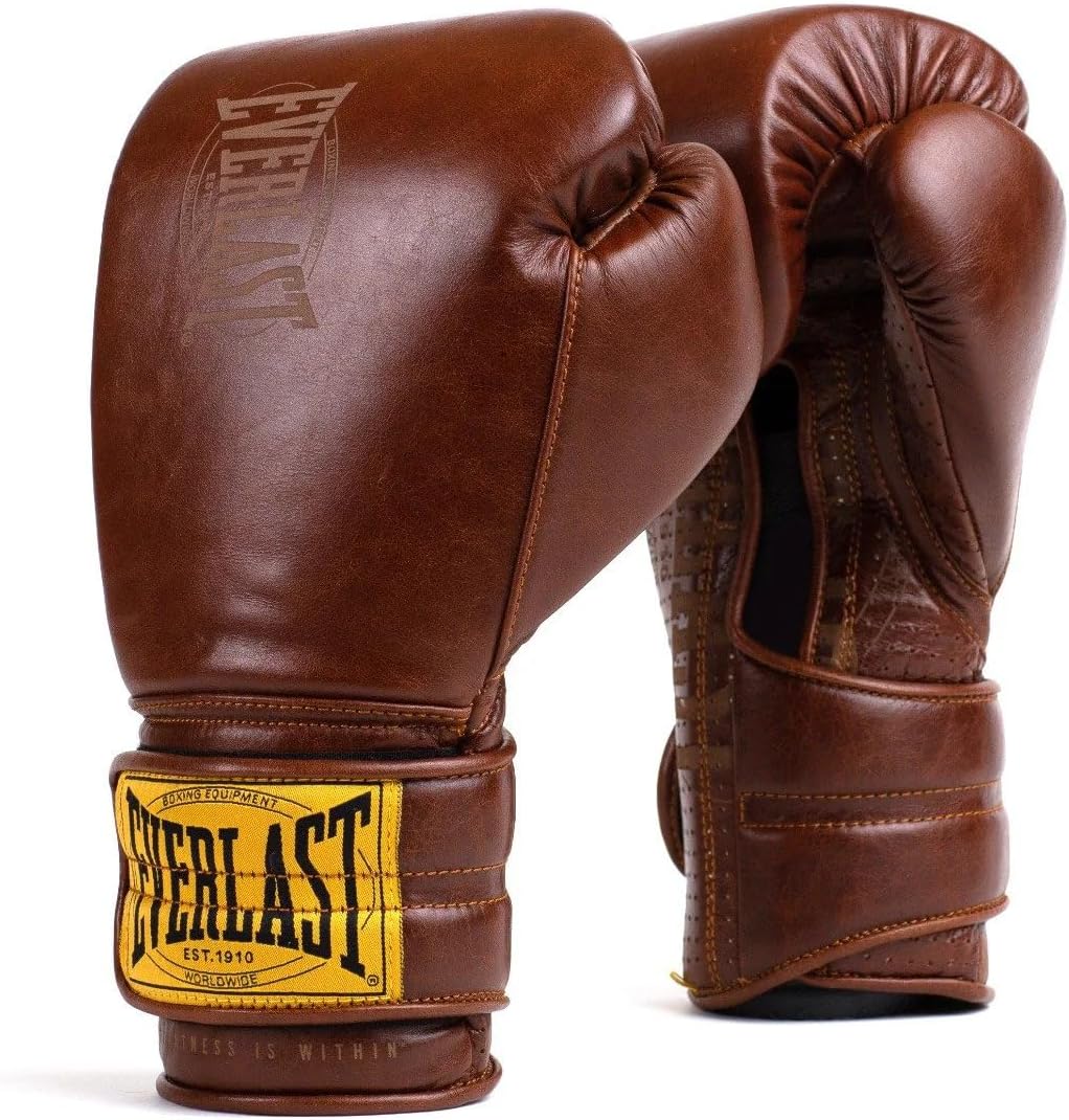 91264265315542_fba68bbb3b Боксерські рукавиці Everlast 1910 CLASSIC TRAINING GLOVE коричневі 16 унцій (P00002503) - Зображення 1