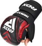 Боксерські рукавиці RDX GRAPPLING GLOVES SHOOTER IMMAF-1 чорний, червоний XL (GSR-IMF-1R) - Зображення 2
