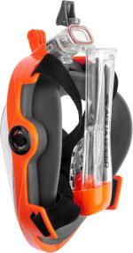 Повнолицьова маска Aqua Speed SPECTRA 2.0 9915 чорна, помаранчева Уні S/M - Зображення 4