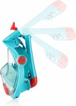 Повнолицьова маска Aqua Speed SPECTRA 2.0 KID 7083 бірюзовий, червоний для дітей L - Зображення 3