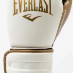 Боксерські рукавиці Everlast POWERLOCK 2R TRAINING GLOVE, білий, золотий, Уні 10 унцій (P00003048)