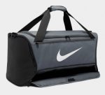Дорожня сумка Nike NK BRSLA M DUFF – 9.5 60L сірого та чорного кольору, розміри 63,5х30,5х30,5 см - Зображення 2