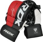 Тренувальні рукавиці RDX GRAPPLING GLOVES REX T6 PLUS чорний, червоний, білий L (GGR-T6R) - Зображення 5
