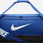 Спортивна сумка Nike NK BRSLA M DUFF – 9.5 60L синя, чорна Уні 64 х 30 х 30 см (DH7710-481)