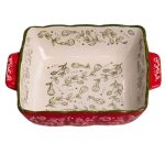Квадратна форма для запікання та сервірування Vintage з ручками HM04-14 - Зображення 2