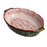 Форма для запікання Vintage 30×18×5 см з ручками, зелена HM05-02 - Зображення 3