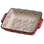 Прямокутна форма для випікання Vintage 700 мл з ручками, червона HM05-09 - Зображення 4