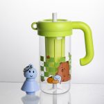 Скляна пляшка для води Capybara з ситечком 750 мл, лаймовий Yiwu HP-GM-25 - Зображення 5