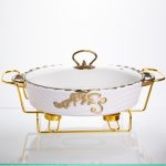 Порцелянова мармітниця для других страв Margaret 1,5 л Yiwu YYSH1215
