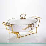 Порцелянова мармітниця для других страв Margaret 1,5 л Yiwu YYSH1215 - Зображення 3