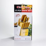 Набір кухонних ножів 14 предметів на підставці Yiwu T-010 - Зображення 7